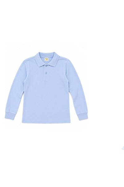 MASHASHOP Tricou polo clasic pentru băieți, bumbac, albastru, 6-7 ani