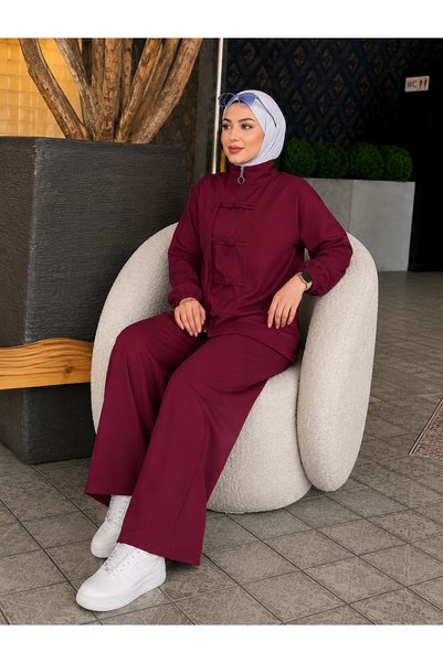 Alya ikili takım tesettür yeni sezon krep kumaş