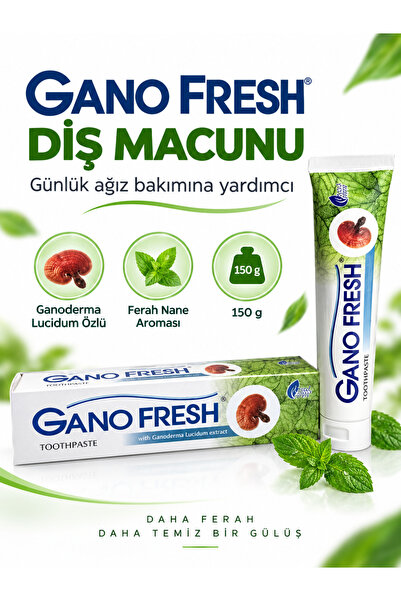Gano Excel Fresh Ganoderma Lucidum Özlü Naneli Diş Macunu 150 g