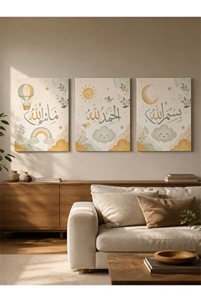 ocean velas Kanvas Tablo Huzur Veren İslami Duvar Sanatı ,Kanvas Tablo TKTVO-003-0087-17079