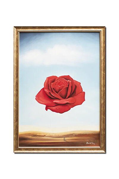 artnova Роза Медитативна, ръчно рисувана рамкирана картина, 75x55 см, маслена...