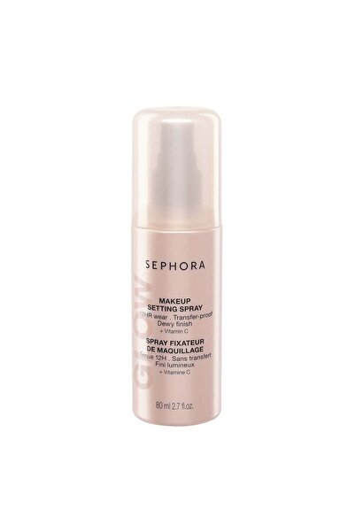 SEPHORA COLLECTION Glow Makyaj Sabitleme Spreyi - Parlak, Kalıcı, Akmaz - 80 ml