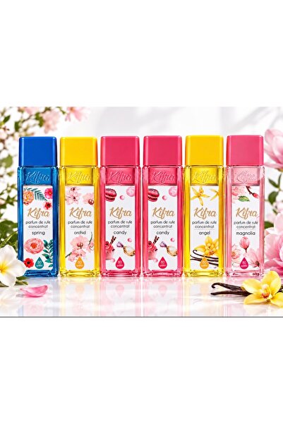 kifra Set 6 Parfumuri de Rufe Concentrate – Spring, Orchid, Candy, Angel, Mag...
