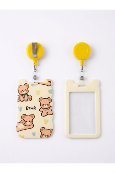 Generic Brand ‎حامل بطاقات الهوية بتصاميم لطيفة مع بكرة سلك قابلة للسحب Cute ...