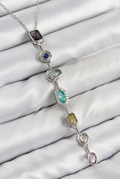 Livenda Brass Colorful Zircon Stone Model Silver Color 7 Elements Women's Y N...