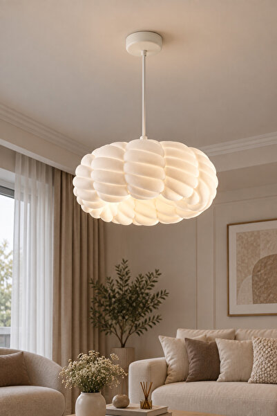 Kasre Pinterest Esintili Bulut Örgü Tasarım Modern Dekoratif Sarkıt Avize – B...