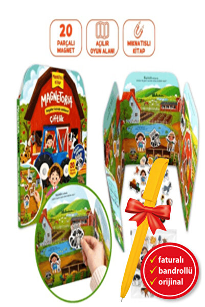 Sincap Kitap Alfa Kalem+ Magnetoria - Çiftlik (Kolektif) YENİ Okul Öncesi Kit...