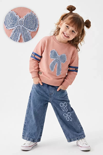 Veraura Lifestyle 3/6 Years Old Children's Set with Stoned Bow Embroidery and...