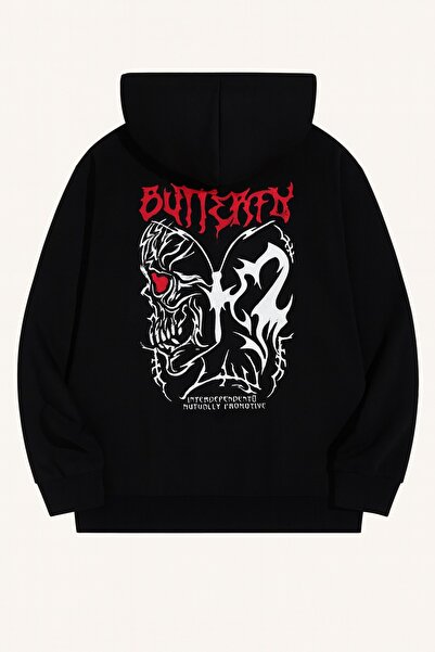 JANTIL MODA Unisex Oversize Φούτερ με κουκούλα με 3 κλωστές, τσέπη καγκουρό, ...