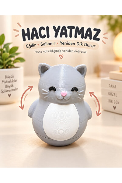 VRDCHLOE Wobbly Cat Sevimli Kedi Fidget Toy Figürü - Odaklanma ve Stres Gider...