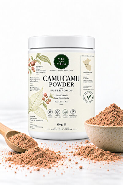 Mel and Mira Camu Camu Tozu 150 g | Camu Camu Powder | İnce Öğütülmüş Doğal M...