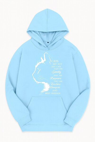 JANTIL MODA Unisex Oversize 3 Thread Raster Printed Hooded Sweatshirt with Ka...