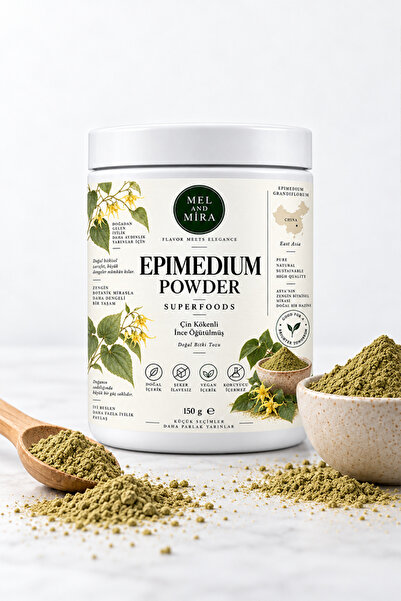 Mel and Mira Epimedium Tozu 150 g | Keşiş Külahı Otu Tozu | Epimedium Powder ...