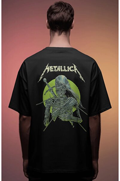 SEVBANO Metallica Rock Metal Music Band Printed Unisex Oversize Premium T-Shirt