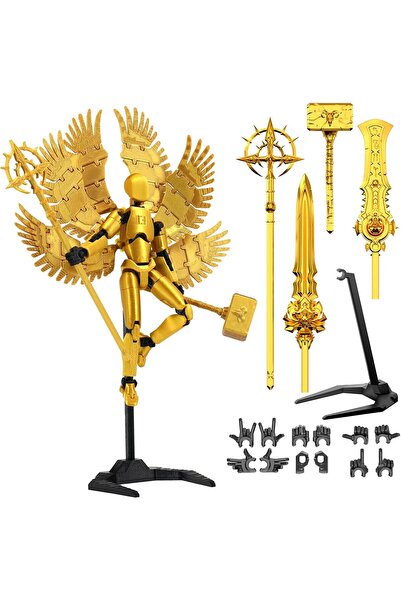 Arabest 3D Printed Titan 13 Action Figure,5.54-Inch Fully Movable Robot Model...