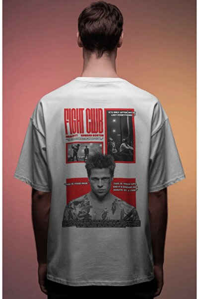 SEVBANO Fight Club Tyler Durden Film Printed Unisex Oversize Premium T-Shirt