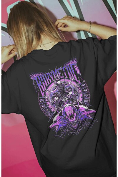 SEVBANO Μπλουζάκι BabyMetal Rock Metal Music Band με στάμπα Unisex Oversize P...