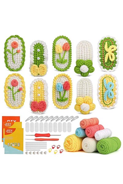 Arabest DIY Cartoon Doll Crochet Material Kit,Beginner Friendly Manual Knitti...