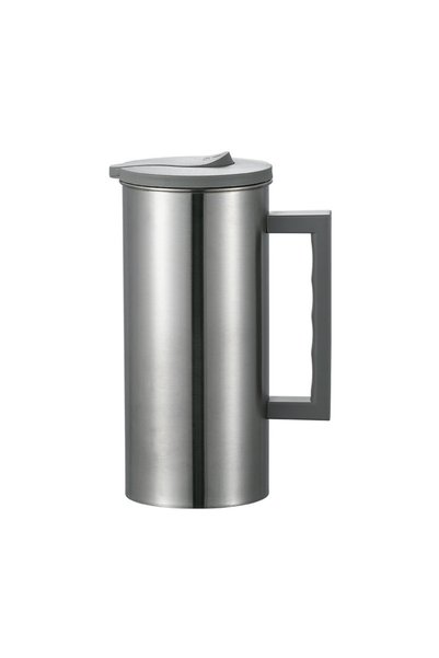 Generic Brand Sticlă apă, cană de ceai, infuzor, 1600 ml, inox, gri