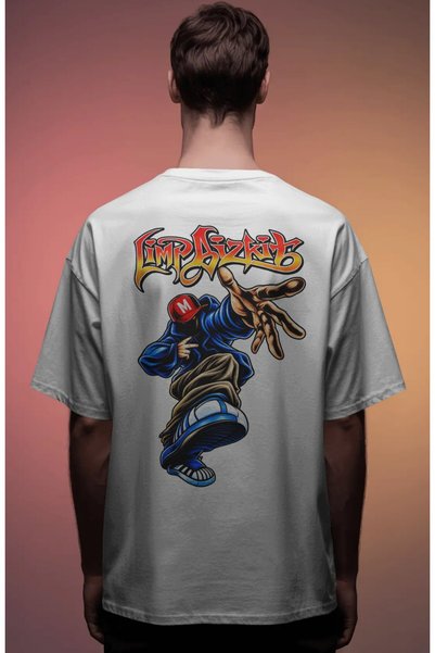 SEVBANO Limp Bizkit Rock Metal Music Band Printed Unisex Oversize Premium T-S...