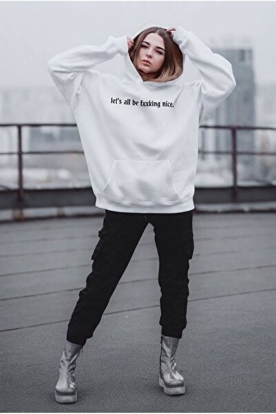 JANTIL MODA Hanorac unisex supradimensionat, cu 3 fire, cu buzunar tip cangur...