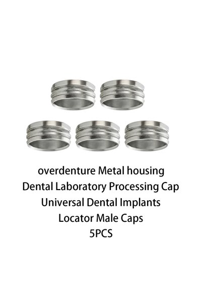 Choice Metal Housing 5pcs Locator Dental Implant Retention Caps Removable Ins...