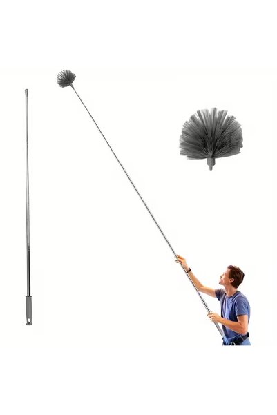 Choice 86.61inch 1pc Adjustable Length Spider Web Ceiling Cleaner - Heavy-Dut...