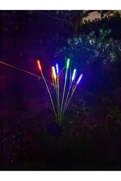 Choice 6-Head Color 1PC LED Solar Reed Garden Lights Outdoor Waterproof Swayi...