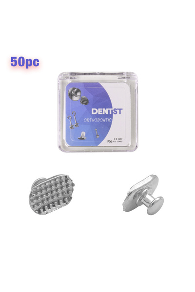 Choice Monoblock Rect Dental Hollow-out Lingual Button with Holes Perforated ...