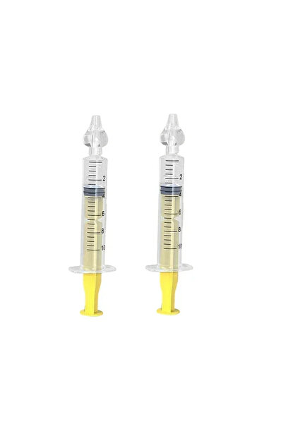 Choice 2PCS Yellow Silicone Baby Nasal Aspirator Syringe Baby Nose Cleaner Ki...