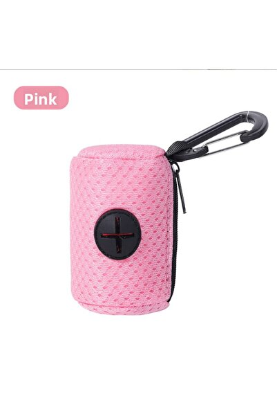 Choice pink Dog Poop Bag Dispenser Hangingable Dog Poop Bag Holder Poo Bags D...