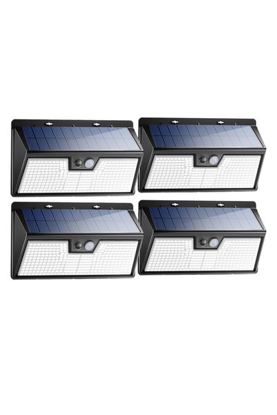 Choice 0-5W 4PACK-cold white Solar Lights Outdoor Motion Sensor, 3 Modes 318L...