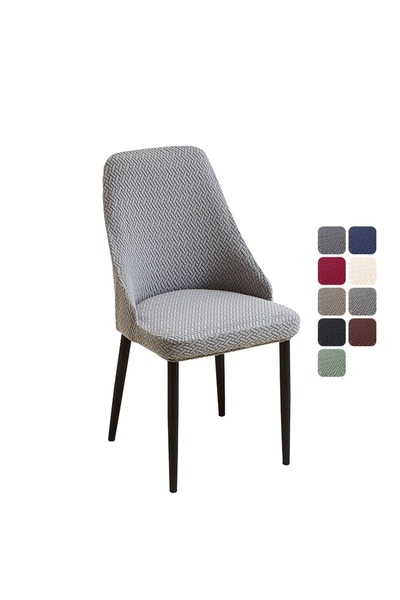 Choice 1PC chair cover A3 Light grey 1/4/6pcs Jacquard Dining Chair Covers St...