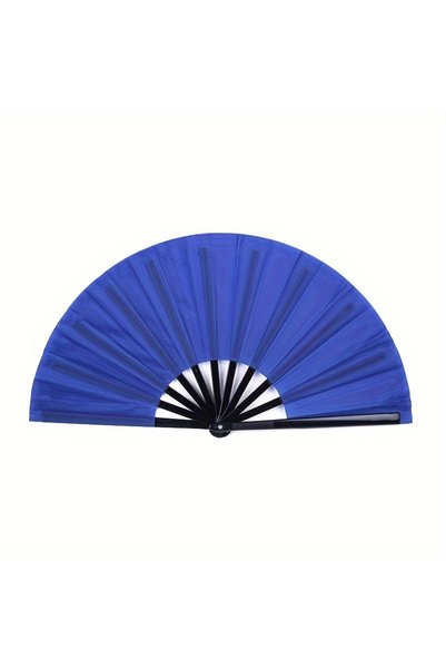 Choice Blue 10 Inch Folding Fan Hand Silk Cloth DIY Chinese Folding Fan Woode...