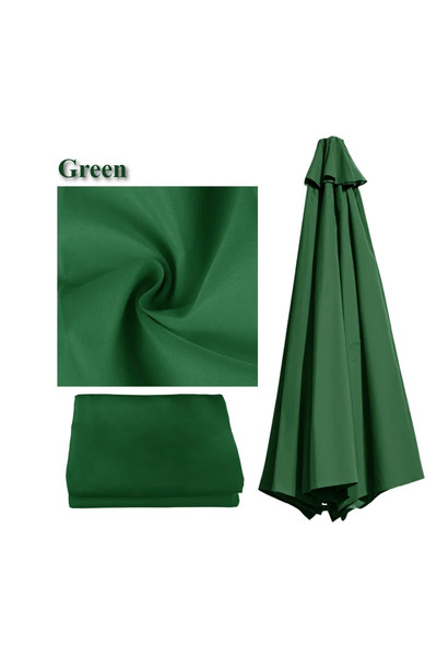 Choice 3M for 8 ribs Green 2/2.5/2.7/3M Waterproof Replacement Parasol Canopy...