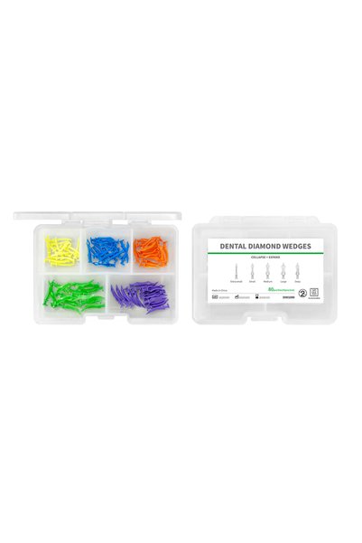 Choice 80pcs Assorted Dental Diamond Wedges W4 3.0 Teeth Interproximal Wedges...