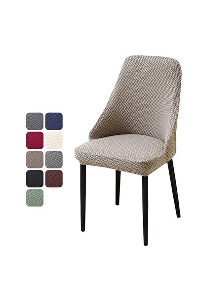 Choice 1PC chair cover A2 Khaki 1/4/6pcs Jacquard Dining Chair Covers Stretch...