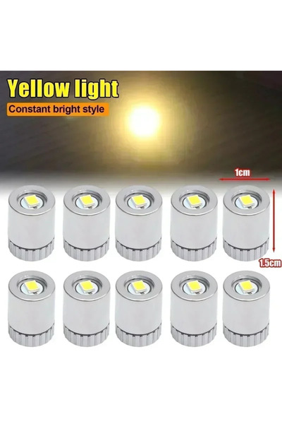 Choice 50pcs Yellow Tiny LED Light Bulbs Battery Operated Lantern Bulb Replac...