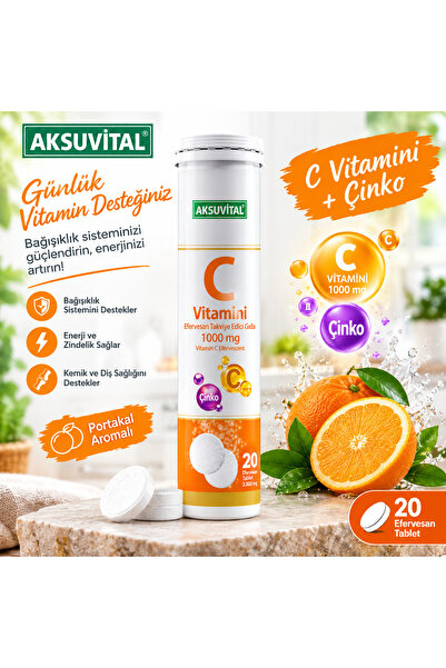 C Vitamini Efervesan 1000 Mg 20 Tablet