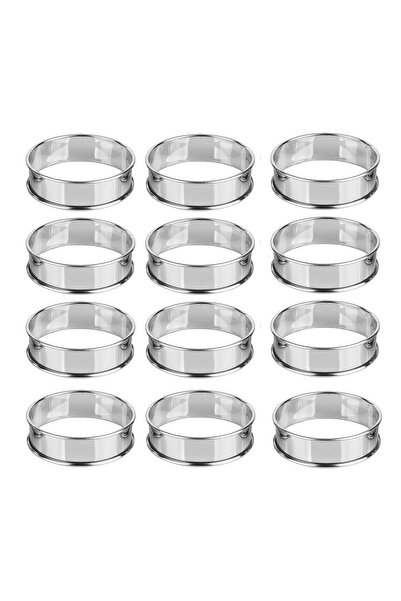 Choice 12pcs 10.5cm 6PCS Muffin Crumpet Baking Rings, Food Grade Stainless St...