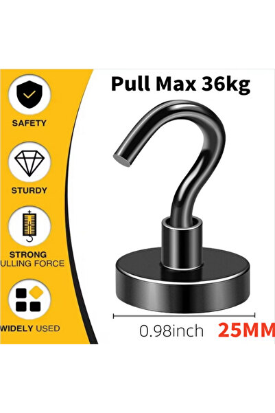 Choice 12Pcs Pull Max 36kg Magnetic Hooks Heavy Duty for Hanging, Magnet with...