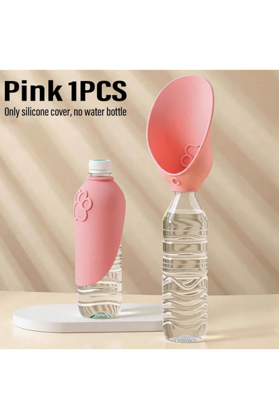 Choice Pink 1pc Universal Dog Cat Drinking Bowl Outdoor Feeding Water Portabl...