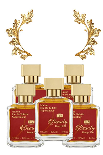 trı 5 قطع من عطر بيوتي روج 550 سعة 100 مل