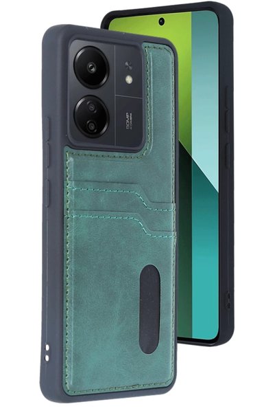 Generic Brand Xiaomi Redmi 13C Compatible Case Sara Leather Case with Busines...