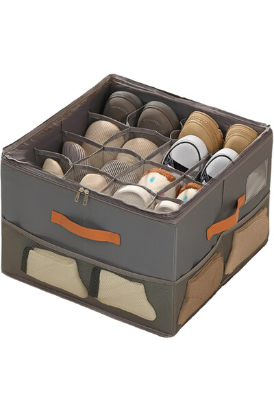 Generic Brand Storage basket, box with lid, organizer with compartments, 16 c...