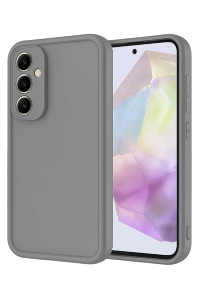Bezos Samsung Galaxy A56 Compatible Case Viera Silicone - Gray