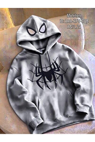 JANTIL MODA Unisex Oversize Φούτερ με κουκούλα με 3 κλωστές, τσέπη καγκουρό, ...