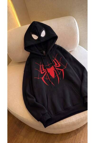 JANTIL MODA Unisex Oversize Φούτερ με κουκούλα με 3 κλωστές, τσέπη καγκουρό, ...