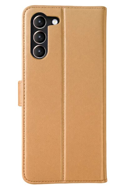 Bezos Samsung Galaxy S23 Plus Compatible Trend S Plus Flip Cover Case - Gold