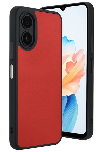 Bezos Oppo A38 Compatible Case Aras Leather Cover - Red